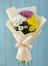 Букет цветов из:  Хризантемы в Змейке