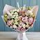Букет цветов из: Альстромерии и Розы в Змейке