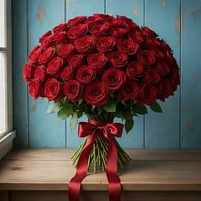 Букет Красные розы Блэк Меджик в Змейке