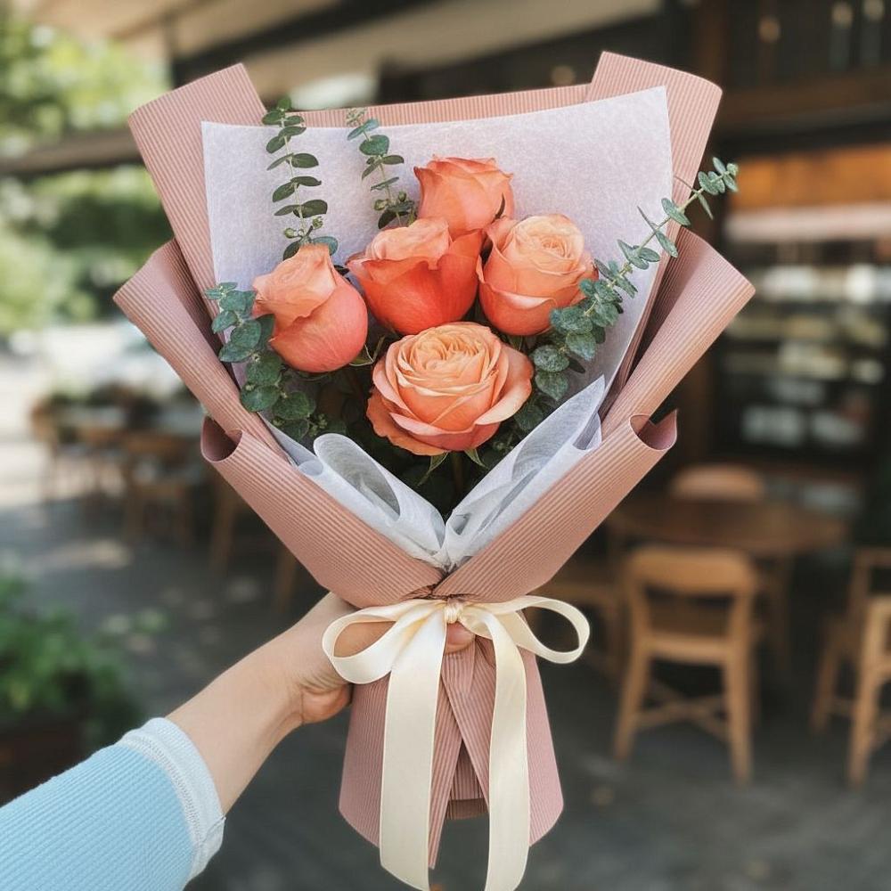 Букет цветов из: Розы в Змейке