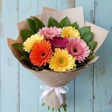 Букет цветов из:  Герберы в Змейке