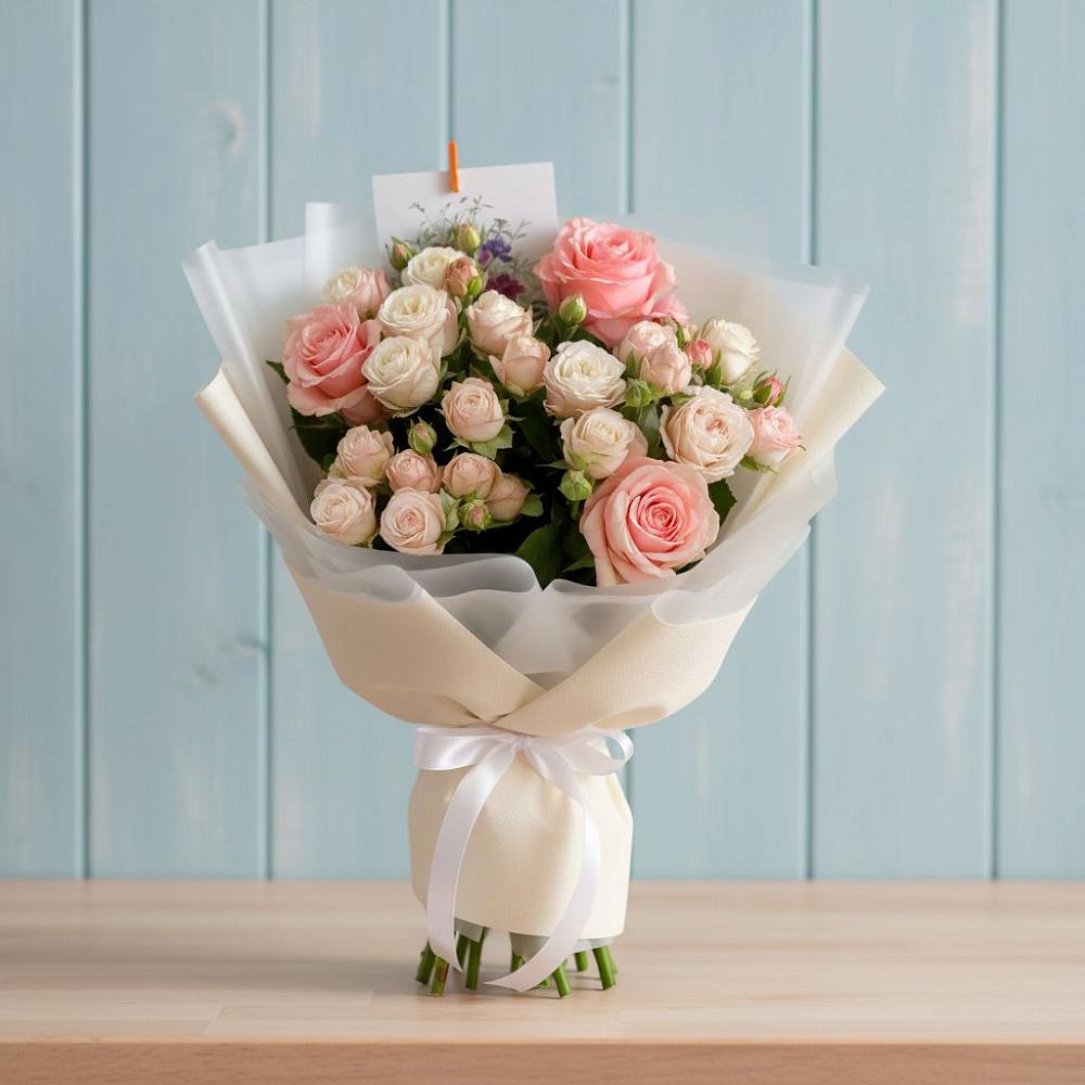 Букет цветов из: Розы в Змейке