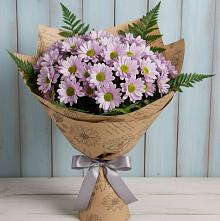 Букет цветов из:  Хризантемы в Змейке