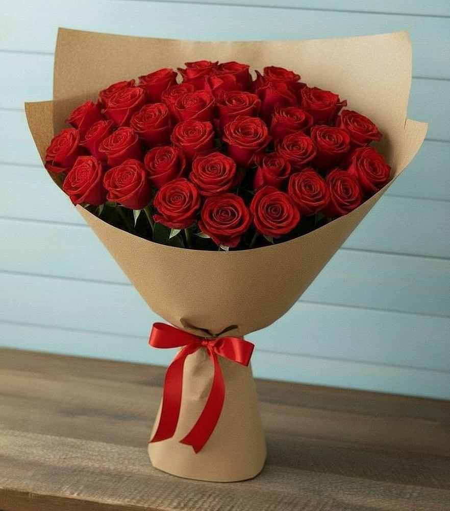 Букет Красные розы Милано в Змейке