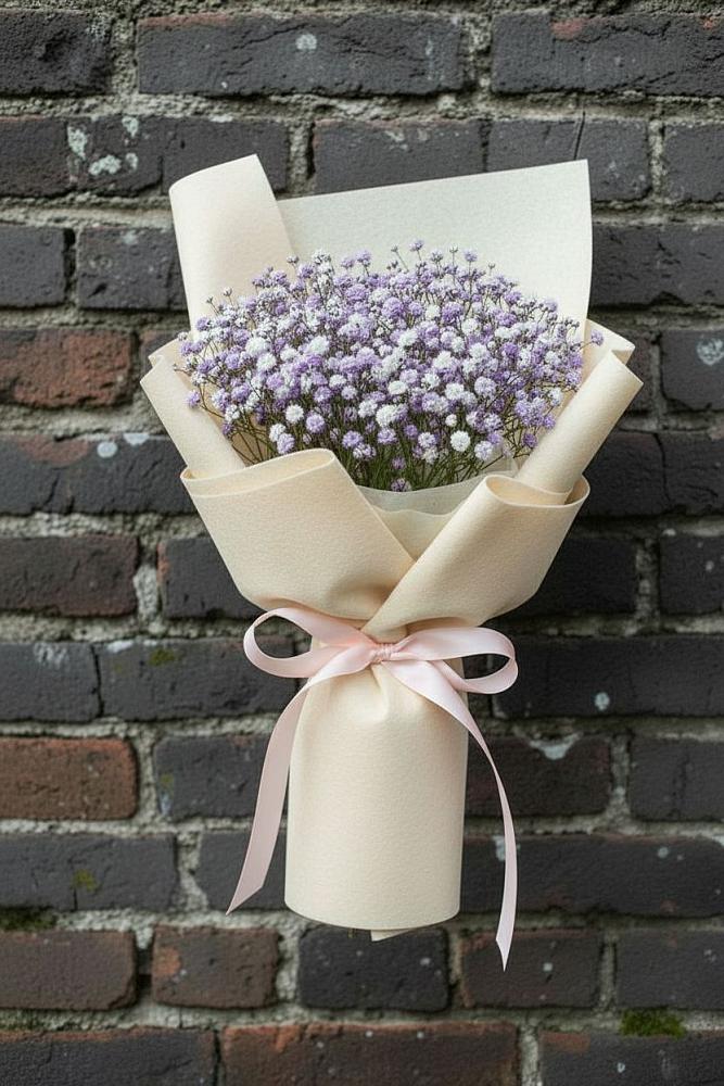 Букет цветов из: Гипсофила в Змейке