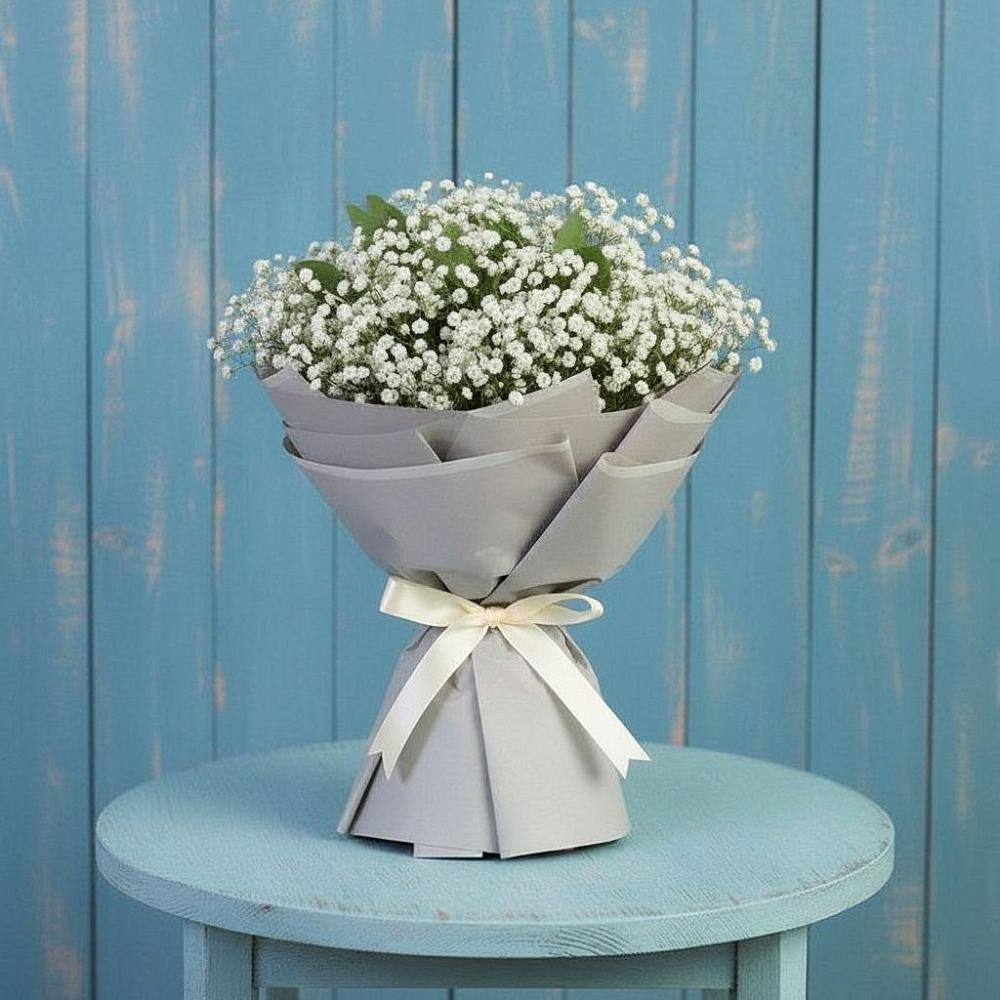 Букет цветов из: Гипсофила в Змейке