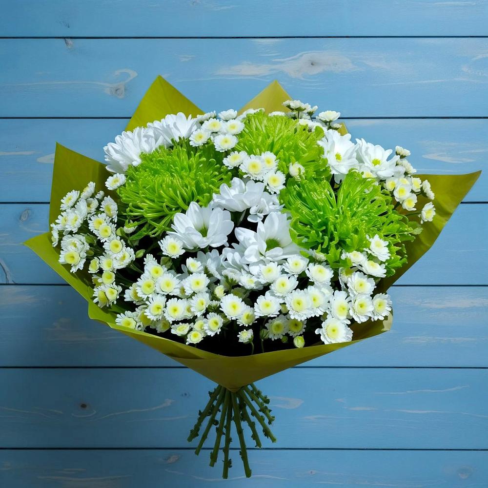 Букет цветов из: Хризантемы в Змейке