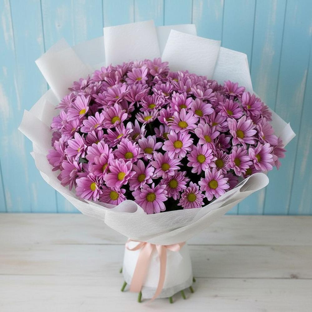 Букет цветов из: Хризантемы в Змейке