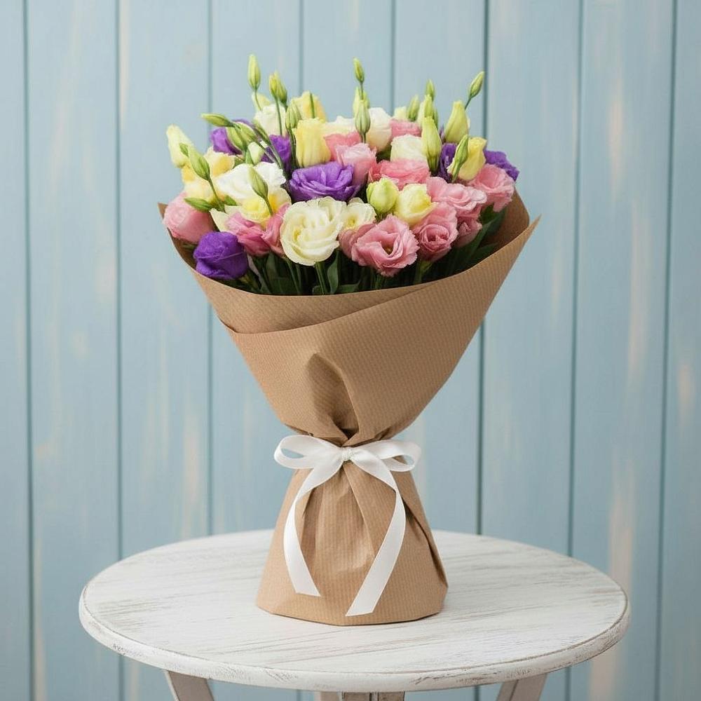 Букет цветов из: Лизиантусы в Змейке