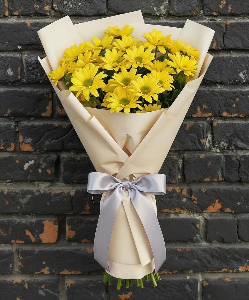 Букет цветов из: Хризантемы в Змейке