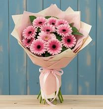Букет цветов из:  Герберы в Змейке