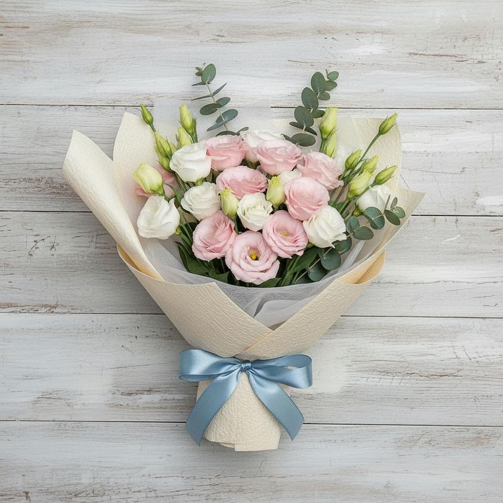 Букет цветов из: Лизиантусы в Змейке